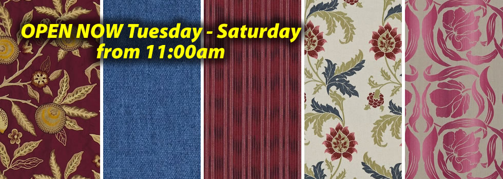Wallpaper from Materialistic Curtains Banner showing wallpaper from Materialistic Curtains